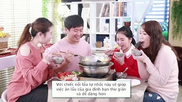 Nồi lẩu thông minh tự nhấc đồ ăn Sun Wheel
