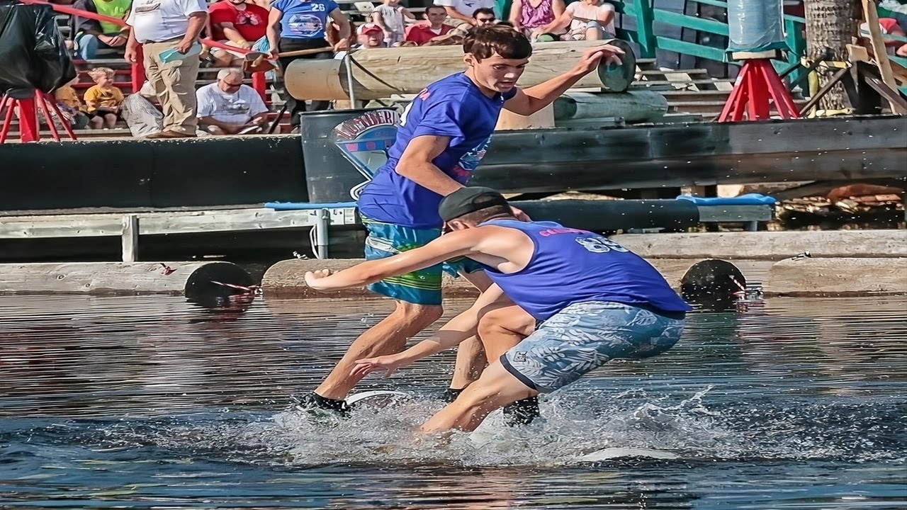 Logrolling Explained Lumberjack World Championships 2017, Men's Logrolling 3/4 Match, Connor ...