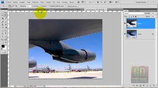 Tutorial Photoshop: Fotomontaje Escena de Aviones. screenshot 1