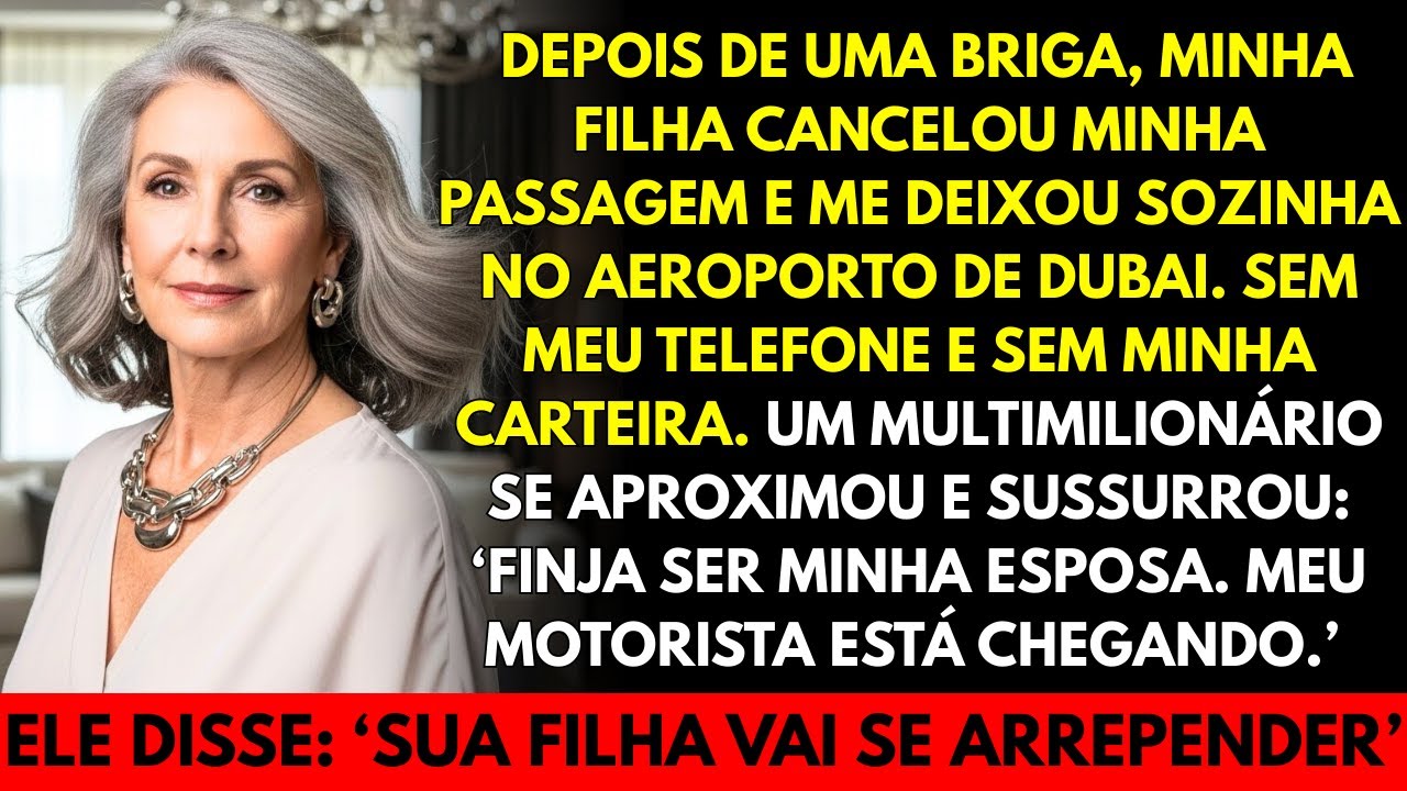 Minha filha cancelou minha passagem e me abandonou em Dubai… até um multimilionário mudar tudo.