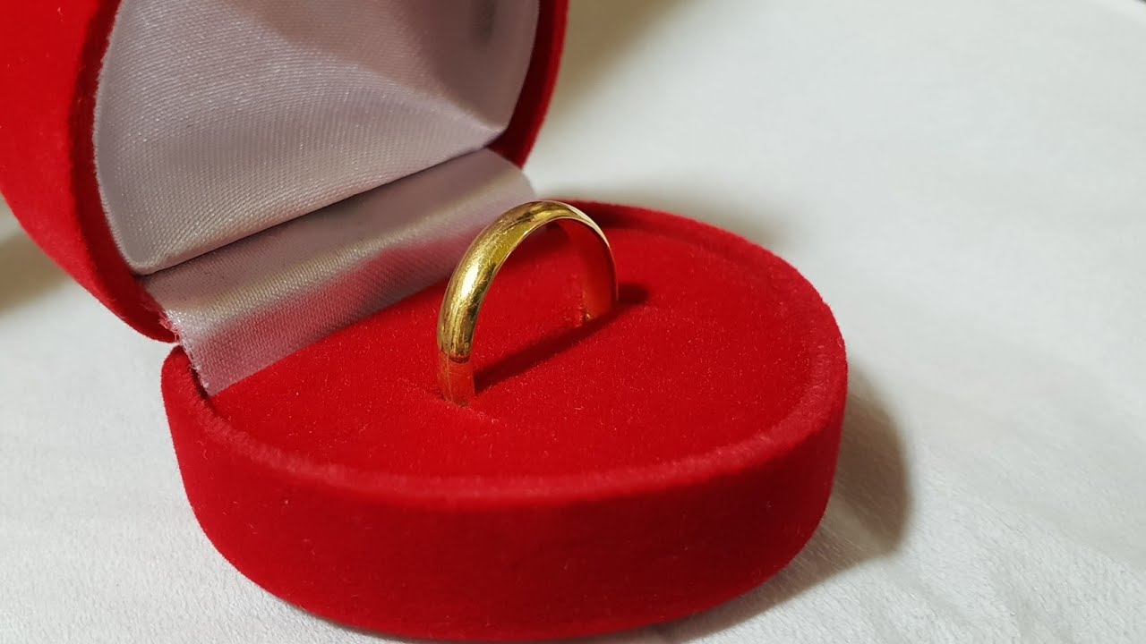 Cincin Polos emas 18karat - YouTube