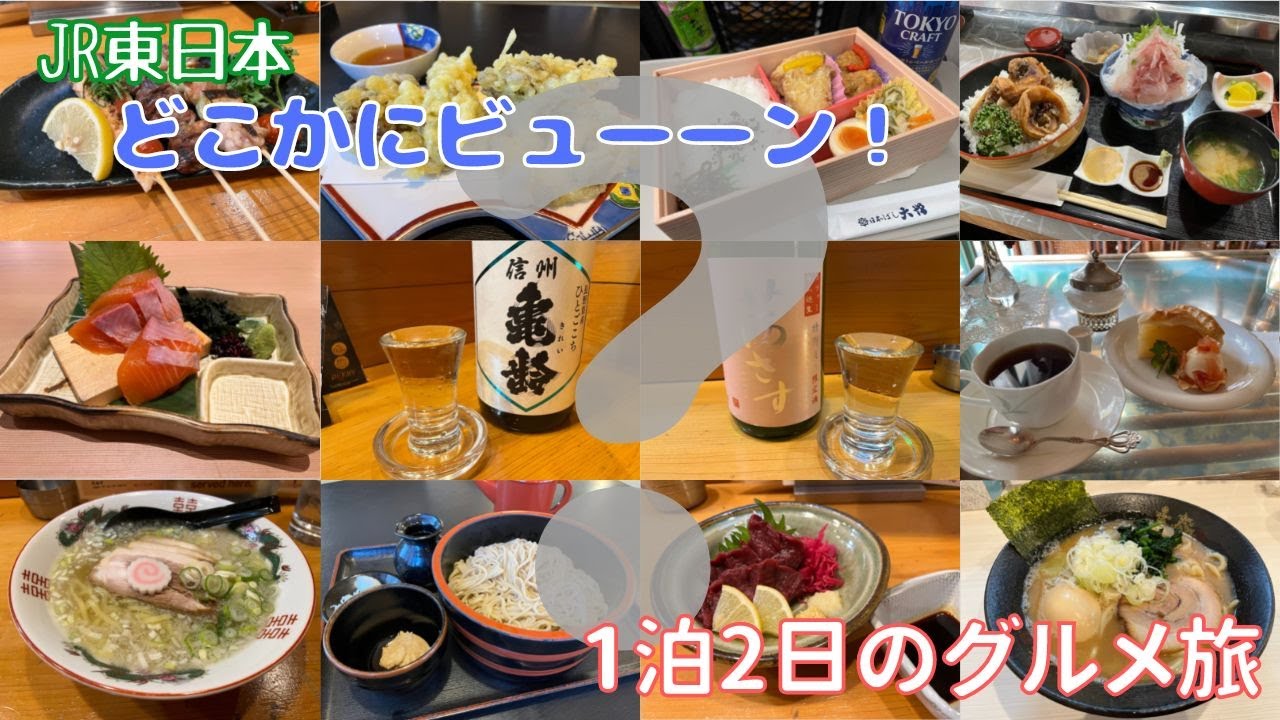 どこかに1泊2日のグルメ旅！JR東日本「どこかにビューーン！」を利用して佐＊＊駅周辺で酒とグルメを堪能♪【ガチャ旅】