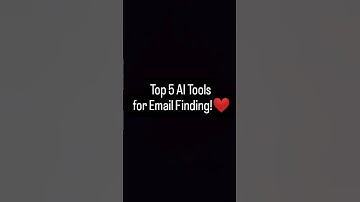 Top 5 Ai Tools for Email Finding #emailfinder #leadgeneration #aitools #hunter