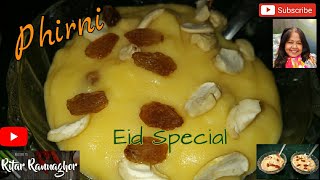 Phirni Recipe | Eid Special | Rice Pudding | Homemade Desserts | Ritar Rannaghor | ফিরনি রেসিপি