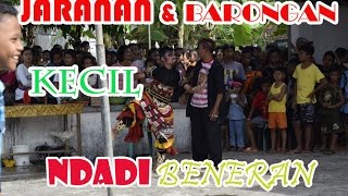Jaranan Kecil Ndadi-Jaranan Wahyu Tri Budoyo Cluring Banyuwangi saat tampil pertamanya di dkt kolam