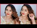 WEARABLE MAKEUP TUTORIAL FOR DURGA ASHTAMI PUJO/KOHL EYES LOOK//BWF