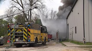Tow lot fire in St. Clair County damages at least 100 cars