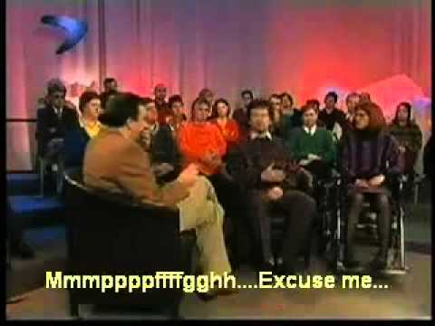 boemerang host laughs at guests with subtitles