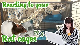 Reacting to my subscribers Rat cages pt. 3