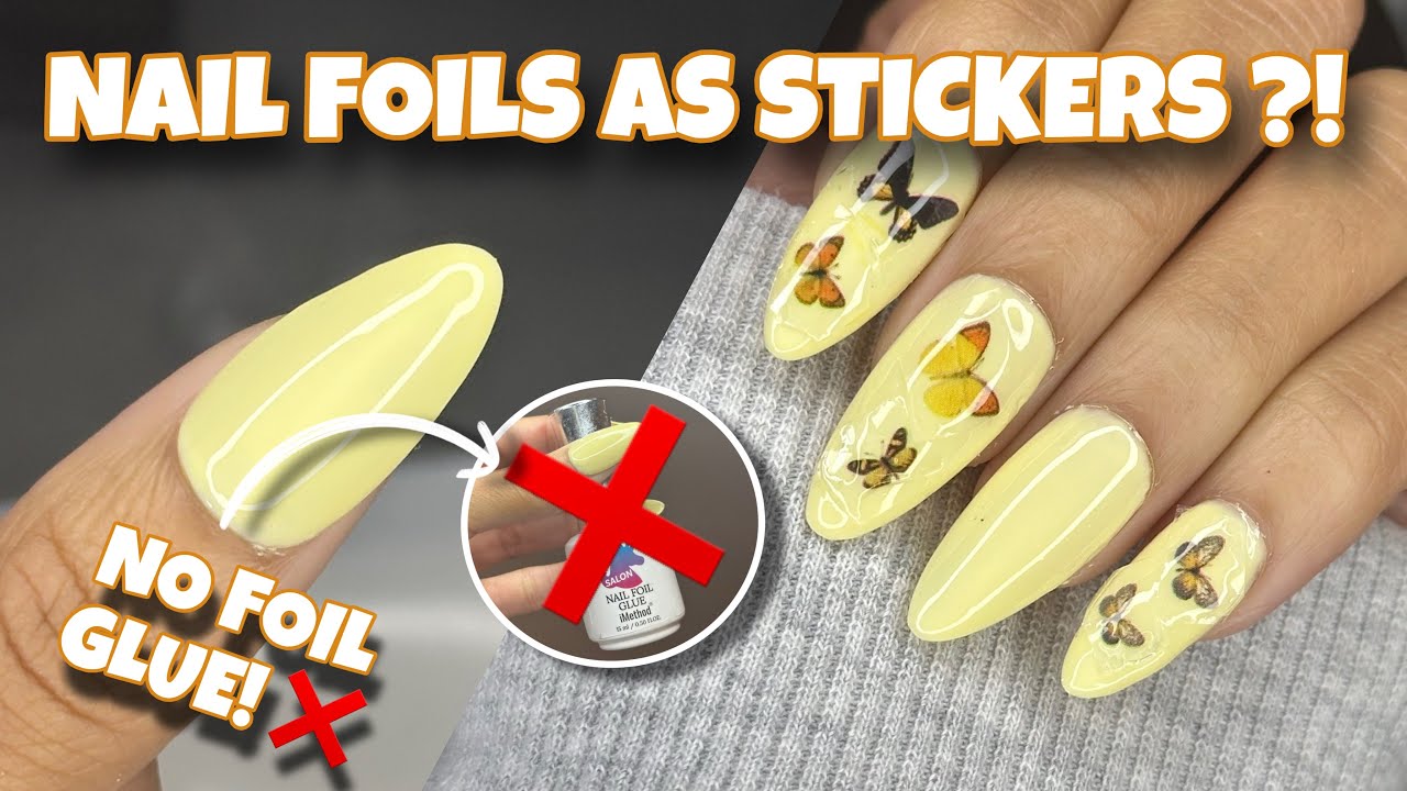 TESTING Nail Foils As STICKERS... Let's See How Goes 😳 YouTube
