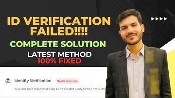 Adsense Identity Verification Failed | Fix Google Adsense Identity Verification failed 100% Solution