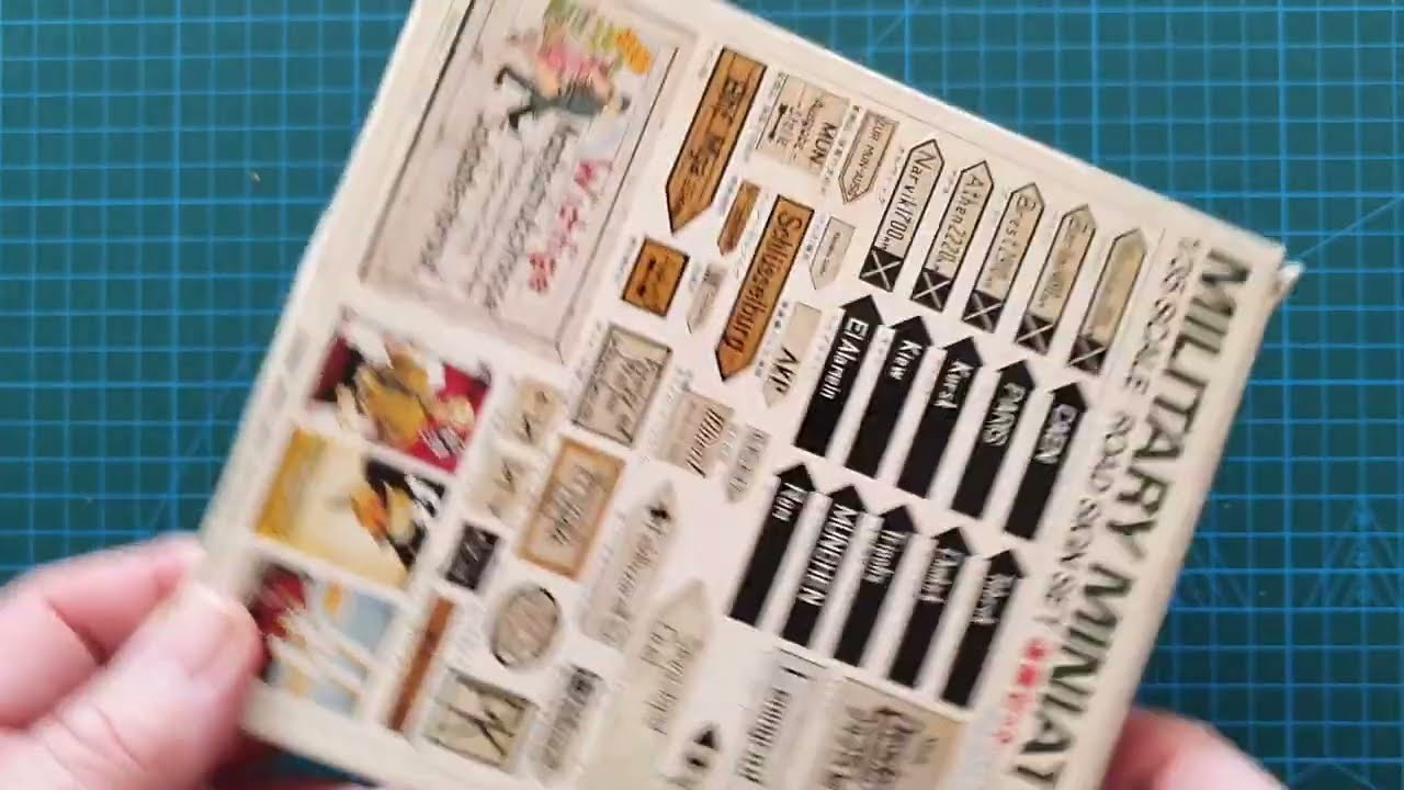 Tamiya 1/35 Road Sign Set - Kit Review - YouTube