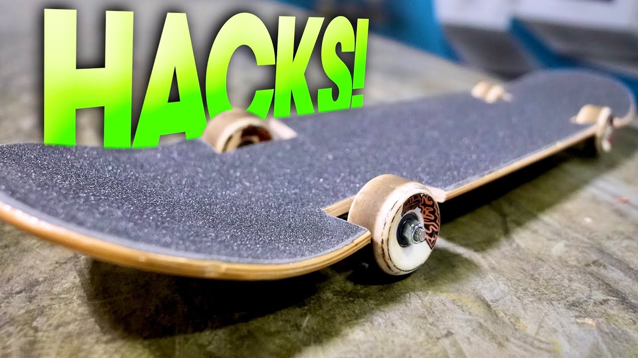 hjul søn forudsætning SLAMMED SKATEBOARD HACKS! - YouTube