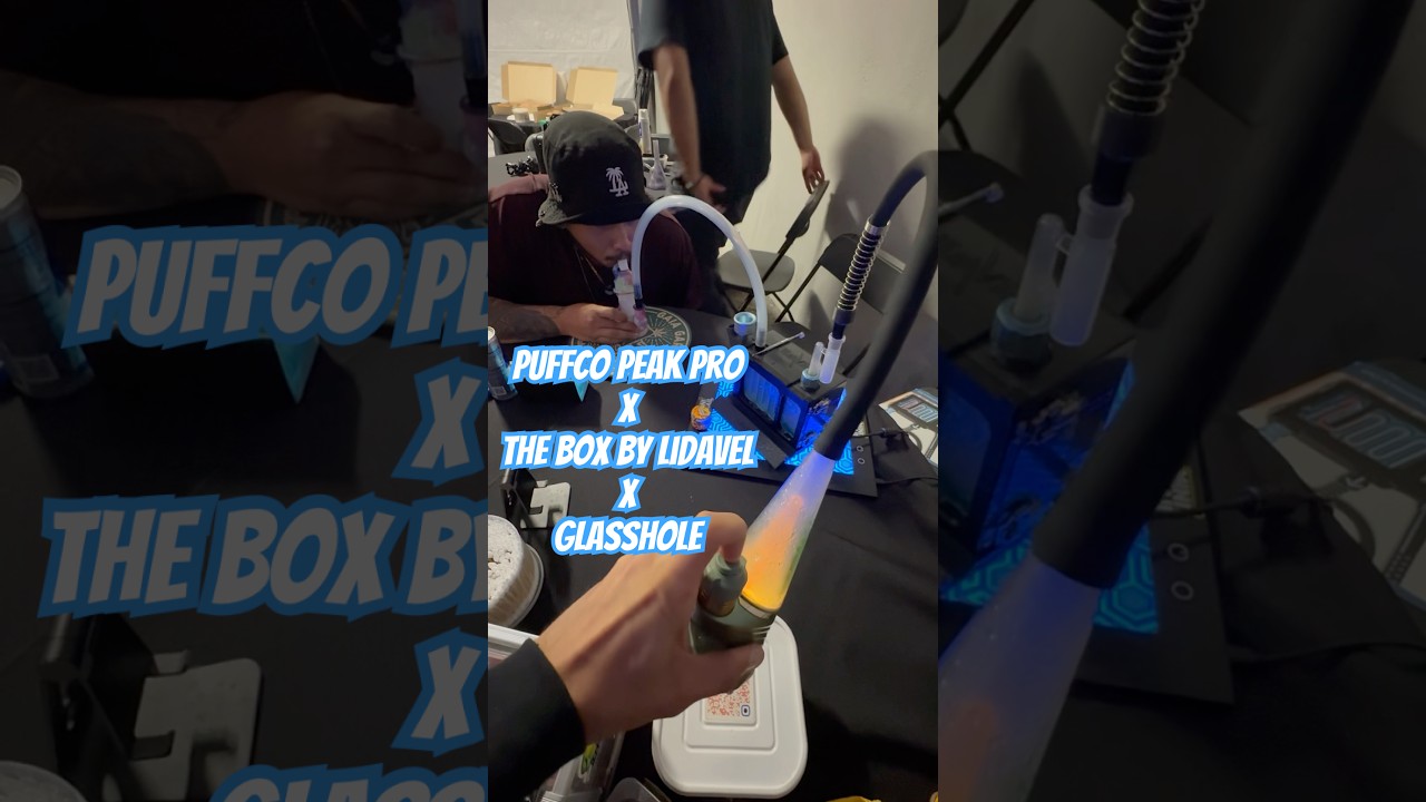 The Puffco Peak Pro & a Glasshole Rig with The Box by LidaVel — Unmatched Versatility on Display