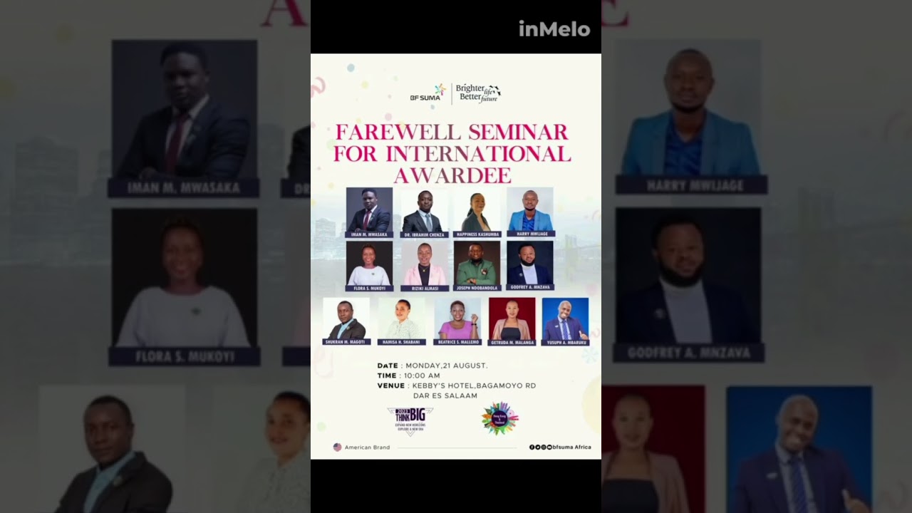 WELCOME TO The FAREWELL SEMINAR FOR INTERNATIONAL AWARDEES