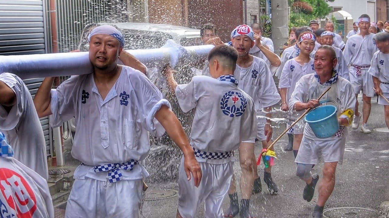 2025.8.14 三重県 四日市市 富田一色けんか祭り 町練り 