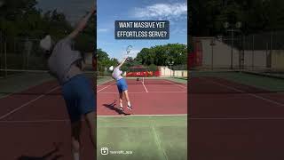 Want Massive, Yet Effortless Tennis Serve? #shorts #tennisserve #jmtennis screenshot 5