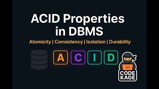 ACID in DBMS | Easy Explanation for Beginners | HINDI