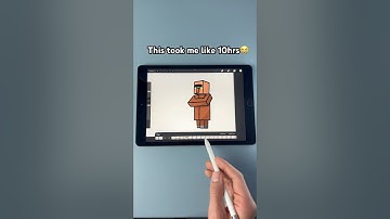 This took me like 10+ Hrs😭 #procreate #minecraft #art #funny #minecraftdrawing #animation