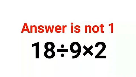 18÷9×2 The answer is not 1. Many got it wrong!  Ukraine Math Test #math #percentages #ukraine