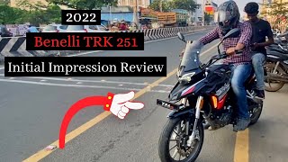 2022 Benelli TRK 251 Ride & Initial Impression Review | EI Vlogs | Benelli 250 |