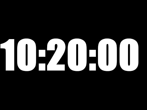 10 HOUR 20 MINUTE TIMER • 620 MINUTE COUNTDOWN TIMER ⏰ LOUD ALARM ⏰
