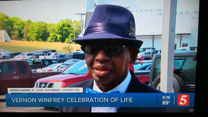 Eddie Clemons at Vernon Winfrey Funeral Temple Bap...