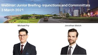 Webinar: Junior Briefing - Injunctions and Committals screenshot 5