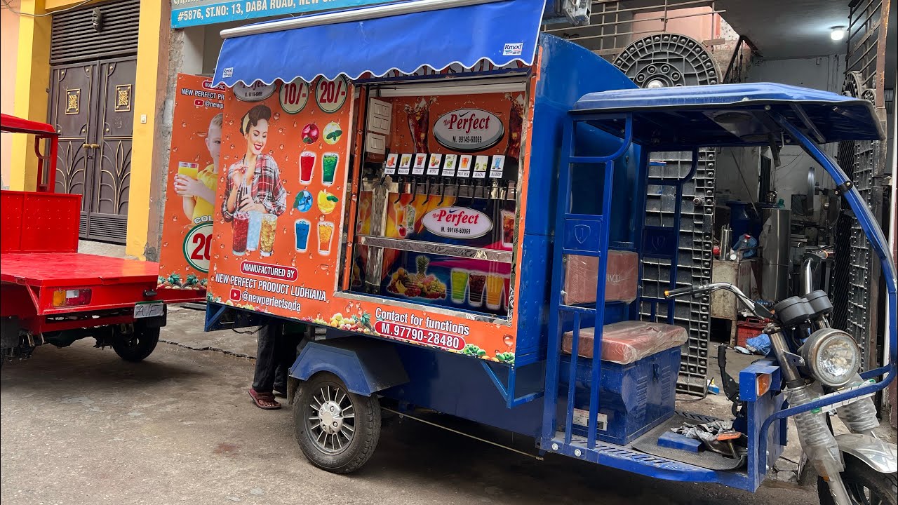 E Rickshaw soda machine Ludhiana. Call for order 9569060069 YouTube