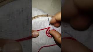 গিট্টু সেলাই এর খালাতো বোন 😁#diy #embroidery #sewing #sorts #handembrodiery #art #foryou #stiching