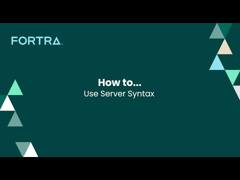 Sequel Data Access | How to Use Server Syntax