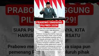 PRABOWO SINGGUNG PILPRES 2029! #prabowo #news #pilpres2029
