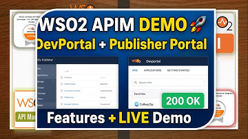 WSO2 APIM: Devportal & Publisher Portal Features + API Call Demo