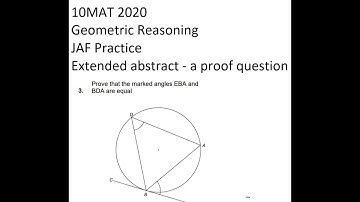 10MAT 2020 - JAF Practice - Geometric reasoning - a proof