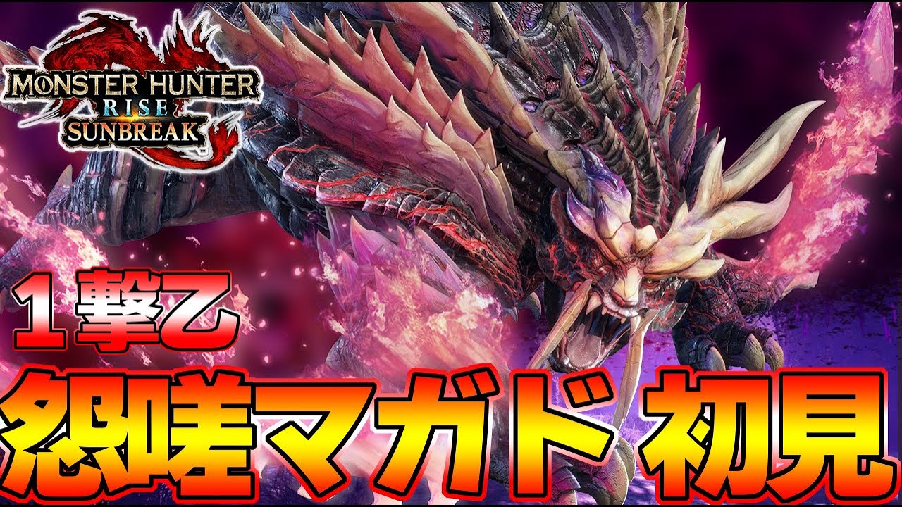 １撃乙の最強裏ボス！怨嗟響めくマガイマガドに本気を出す太刀使い ソロ 初見『モンスターハンターライズ：サンブレイク』