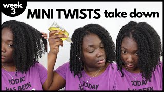 Mini twists WEEK 3 update: Taking down my twists after 3 weeks (episode 3)