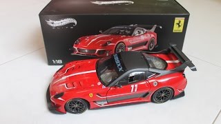 Unboxing] 1:18 Hotwheels Elite Ferrari 599XX EVO - YouTube