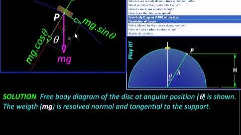 Physics with MicroStation Circular Motion Problem 01