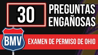 Examen Escrito De Manejo en Ohio BMV 2026 (30 Preguntas Truculentas)
