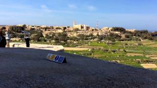 Map Of And View From Mdina, Malta