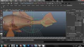 Tail Nurb Control on MAYA Fish