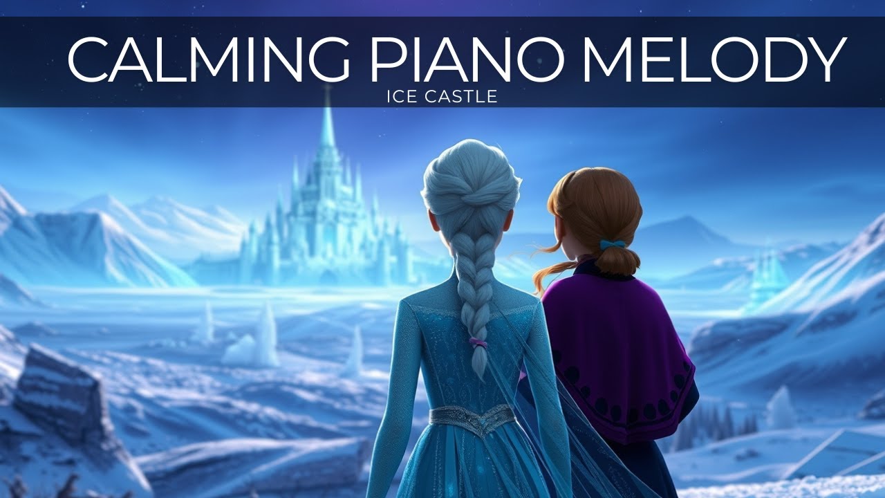 ❄️ Enchanted Ice Castle in a Snowstorm | Relaxing Piano Music 🎹✨