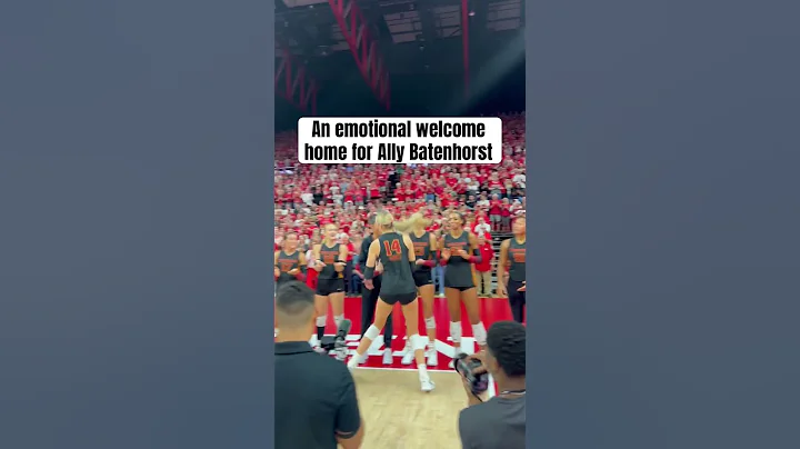 Former Husker Ally Batenhorst is welcomed back to Nebraska #huskers #gbr #nebraska