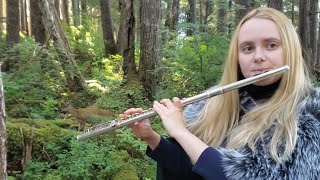 Moma deer and her baby show up while I play flute in Alaska!