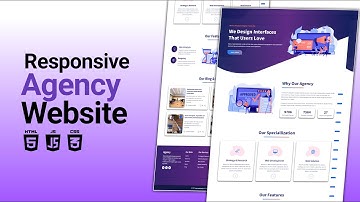 Best Responsive Agency Service Website Development: HTML, CSS, JavaScript Tutorial