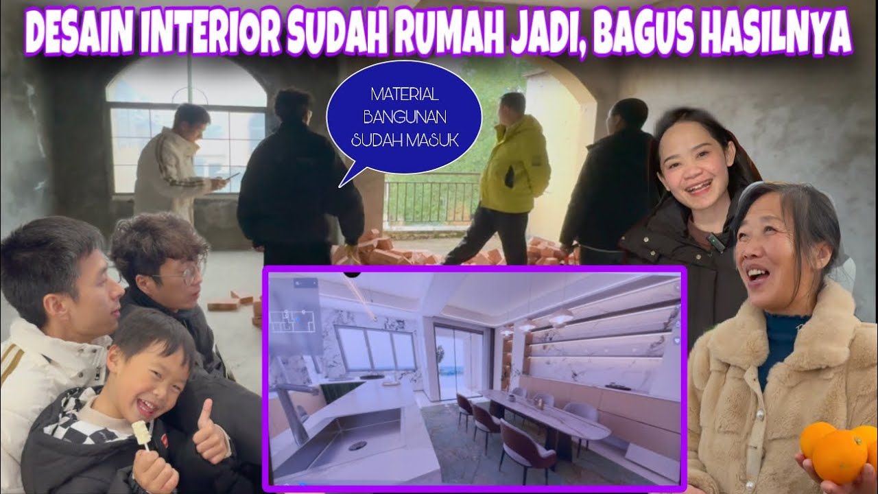 DESAIN INTERIOR RUMAH SUDAH JADI, MAMA PENASARAN DAN IKUT LIHAT HASILNYA BAGUS SEKALI 