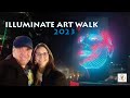 Illuminate art walk 2023  downtown raleigh