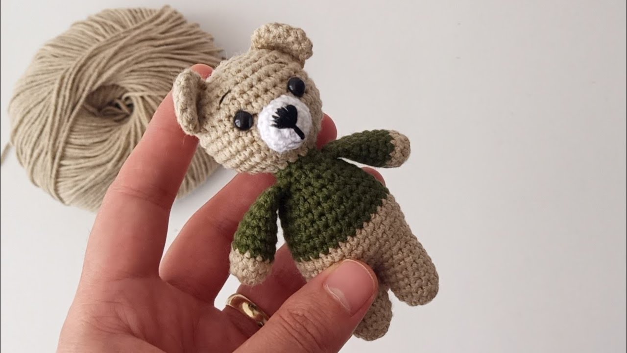 Amigurumi Ayıcık Anahtarlık Tarifi 🐻|Amigurumi Bear Keychain Pattern 🐻
