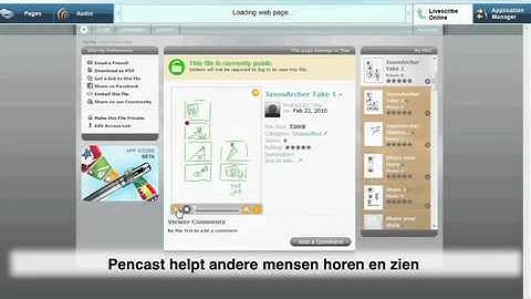 Echo Smartpen: uitleg Pencasts van Livescribe