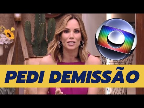 Apresentadora pede demissão da TV Globo.